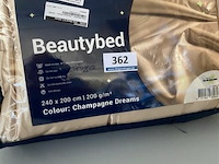 Zelesta beautybed 240 x 200 200 gr champagne dreams - afbeelding 2 van  3
