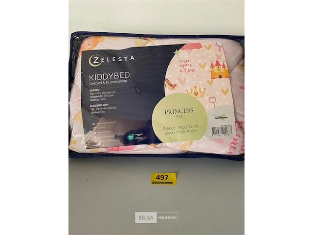 Zelesta dekbed princess pink 140x200 inclusief kussensloop - afbeelding 1 van  3