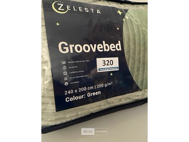 Zelesta groovebed green 240 x 200 200 gr - afbeelding 3 van  3