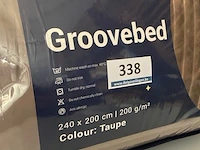 Zelesta groovebed taupe 240 x 200 200 gr - afbeelding 3 van  3