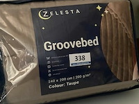 Zelesta groovebed taupe 240 x 200 200 gr - afbeelding 1 van  3