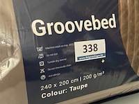Zelesta groovebed taupe 240 x 200 200 gr - afbeelding 3 van  3