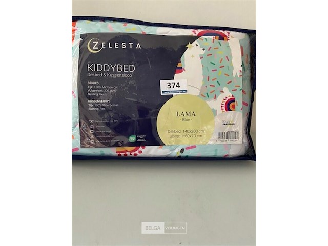 Zelesta kinderdekbed lama 140 x 200 inclusief 1 kussensloop - afbeelding 1 van  3