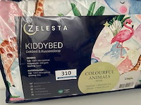 Zelesta kinderdekbed met dierenafbeeldingen 140 x 200 inclusief 1 kussensloop - afbeelding 2 van  3