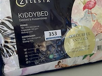 Zelesta kinderdekbed met dierenafbeeldingen 140 x 200 inclusief 1 kussensloop - afbeelding 1 van  3