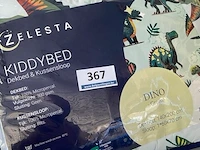 Zelesta kinderdekbed met dino fbeeldingen 140 x 200 inclusief 1 kussensloop - afbeelding 1 van  3