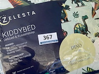 Zelesta kinderdekbed met dino fbeeldingen 140 x 200 inclusief 1 kussensloop - afbeelding 2 van  3