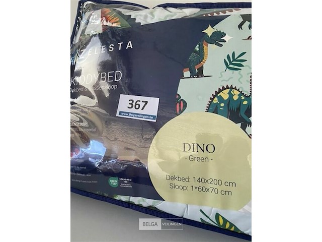 Zelesta kinderdekbed met dino fbeeldingen 140 x 200 inclusief 1 kussensloop - afbeelding 3 van  3
