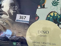 Zelesta kinderdekbed met dino fbeeldingen 140 x 200 inclusief 1 kussensloop - afbeelding 3 van  3