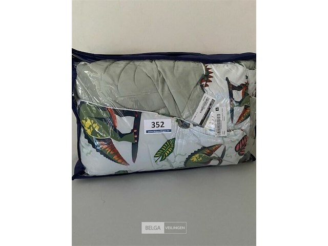 Zelesta kinderdekbed met dino fbeeldingen 140 x 200 - afbeelding 2 van  3