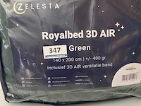 Zelesta royalbed 3d air 140 x 200 inclusief ventilatie band kleur green - afbeelding 1 van  3