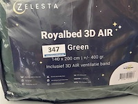 Zelesta royalbed 3d air 140 x 200 inclusief ventilatie band kleur green - afbeelding 2 van  3
