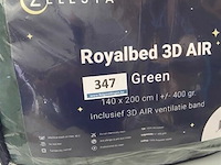 Zelesta royalbed 3d air 140 x 200 inclusief ventilatie band kleur green - afbeelding 3 van  3