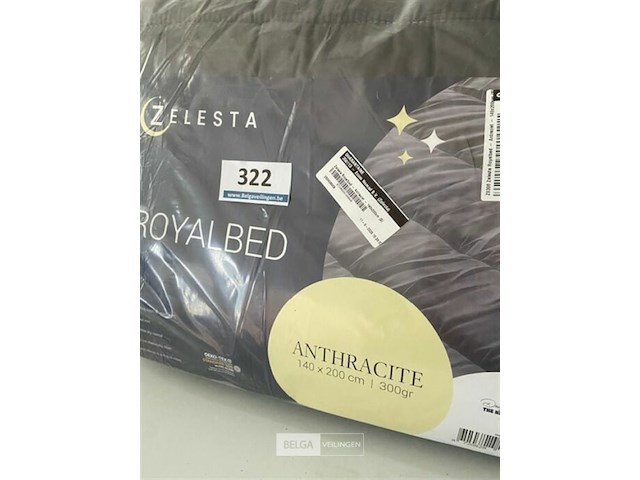 Zelesta royalbed anthracite 140 x 200 300 gr - afbeelding 3 van  3