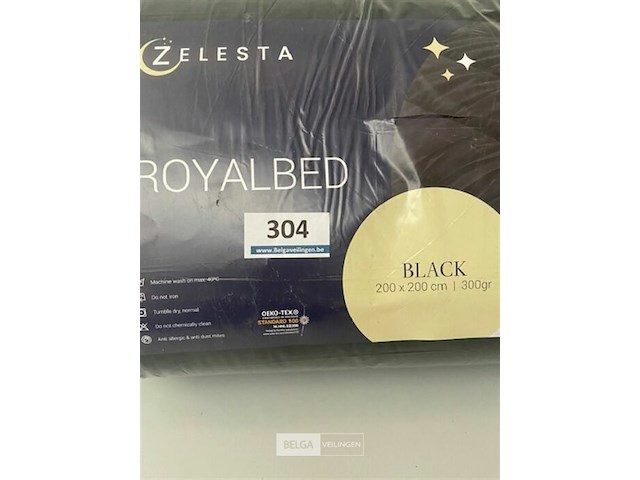 Zelesta royalbed black 200 x 200 300 gr - afbeelding 3 van  3