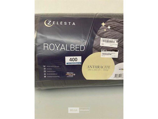 Zelesta royalbed een kleur antthracite 240 x 200 300 gr - afbeelding 2 van  3