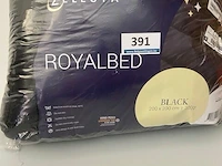 Zelesta royalbed een kleur black 200 x 200 - afbeelding 1 van  3