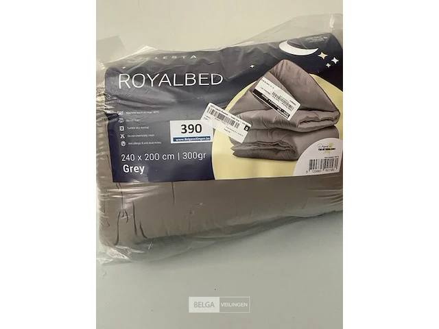 Zelesta royalbed een kleur grey 240 x 200 300 gr - afbeelding 1 van  3