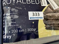 Zelesta royalbed een kleur grey 240 x 200 300 gr - afbeelding 3 van  3