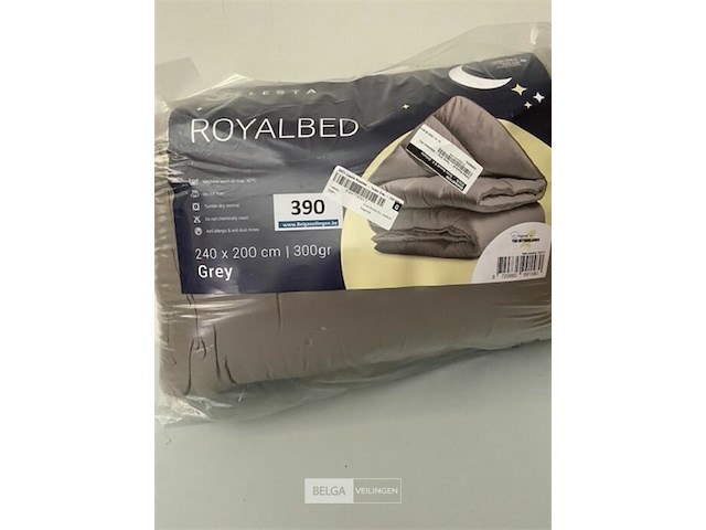 Zelesta royalbed een kleur grey 240 x 200 300 gr - afbeelding 2 van  3