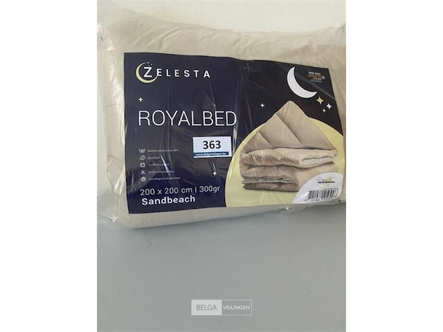 Zelesta royalbed een kleur sandbeach 200 x 200 300 gr - afbeelding 1 van  3