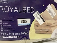 Zelesta royalbed een kleur sandbeach 240 x 200 300 gr - afbeelding 2 van  3