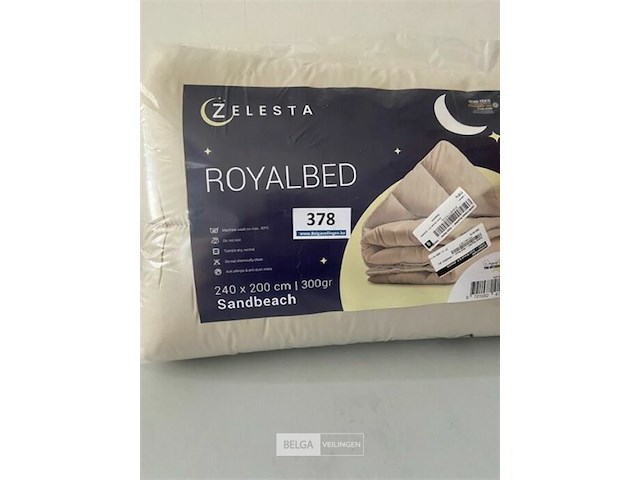 Zelesta royalbed een kleur sandbeach 240 x 200 300 gr - afbeelding 2 van  3