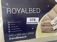 Zelesta royalbed een kleur sandbeach 240 x 200 300 gr - afbeelding 3 van  3
