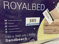 Zelesta royalbed een kleur sandbeach 240 x 200 300 gr - afbeelding 3 van  3