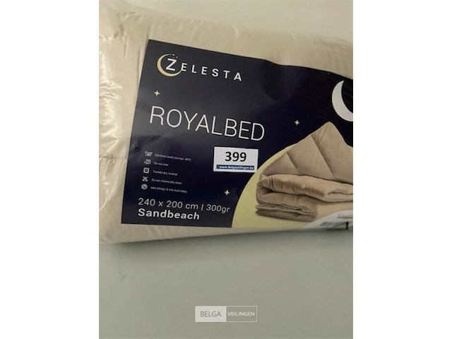 Zelesta royalbed een kleur sandbeach 240 x 200 300 gr - afbeelding 1 van  3
