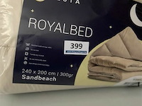 Zelesta royalbed een kleur sandbeach 240 x 200 300 gr - afbeelding 1 van  3