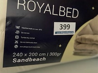 Zelesta royalbed een kleur sandbeach 240 x 200 300 gr - afbeelding 3 van  3
