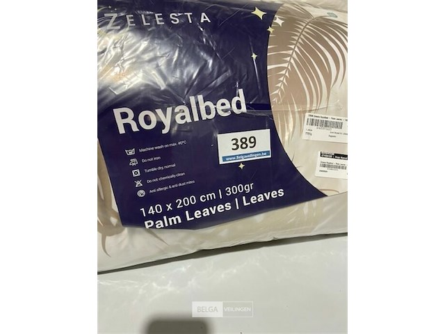 Zelesta royalbed palm leaves 140 x 200 - afbeelding 3 van  3