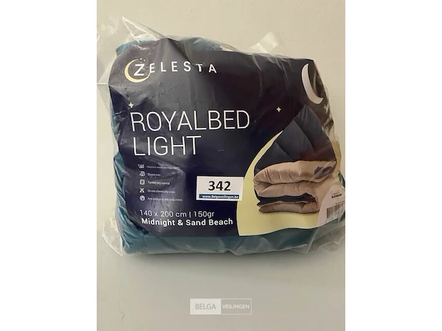 Zelesta royalbed twee kleuren 140 x 200 150 gr - afbeelding 1 van  3