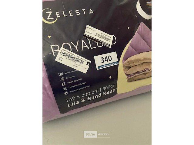 Zelesta royalbed twee kleuren 140 x 200 300 gr - afbeelding 3 van  3