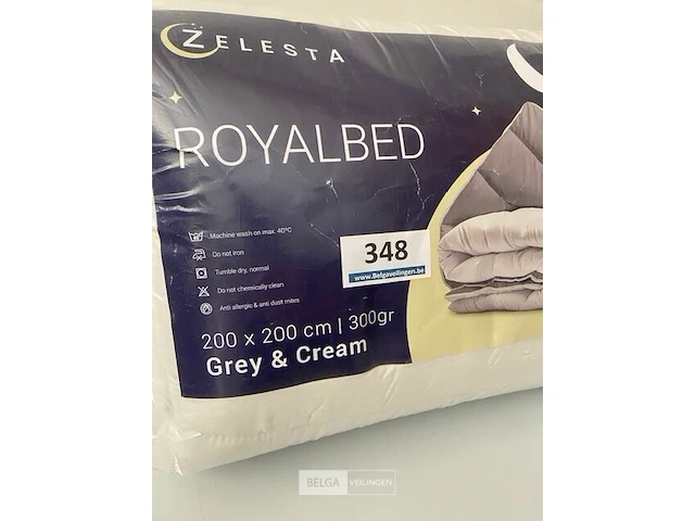 Zelesta royalbed twee kleuren 200 x 200 300 gr - afbeelding 3 van  3
