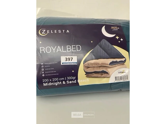 Zelesta royalbed twee kleuren 200 x 200 300 gr - afbeelding 1 van  3