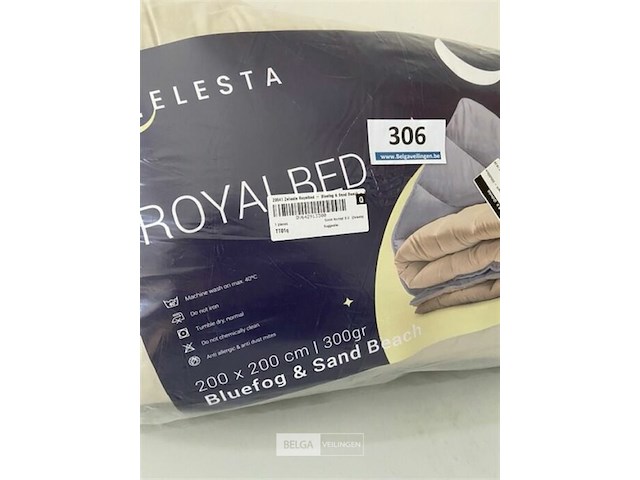 Zelesta royalbed twee kleuren 200 x 200 300 gr - afbeelding 3 van  3