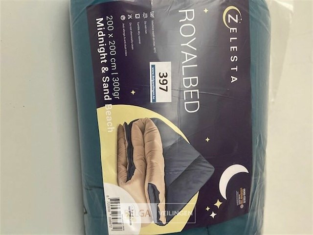 Zelesta royalbed twee kleuren 200 x 200 300 gr - afbeelding 1 van  3
