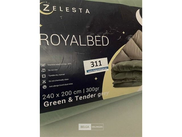 Zelesta royalbed twee kleuren 240 x 200 300 gr - afbeelding 3 van  3
