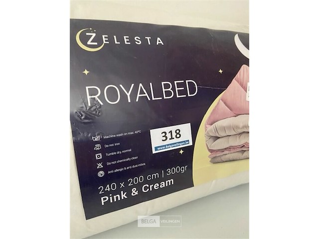 Zelesta royalbed twee kleuren 240 x 200 300 gr - afbeelding 3 van  3