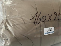 Zelesta royalbed twee kleuren taupe - line 160 x 200 300 gr - afbeelding 3 van  3