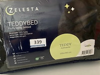 Zelesta teddybed fluffy antracite 200 x 200 300 gr - afbeelding 1 van  3