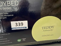 Zelesta teddybed fluffy antracite 200 x 200 300 gr - afbeelding 3 van  3