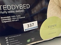 Zelesta teddybed fluffy cream 140 x 200 300 gr - afbeelding 3 van  3