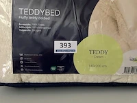 Zelesta teddybed fluffy cream 140 x 200 300 gr - afbeelding 1 van  3