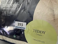 Zelesta teddybed fluffy cream 140 x 200 300 gr - afbeelding 3 van  3
