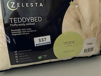 Zelesta teddybed fluffy cream 140 x 200 300 gr - afbeelding 2 van  3