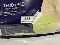 Zelesta teddybed fluffy cream 140 x 200 300 gr - afbeelding 2 van  3