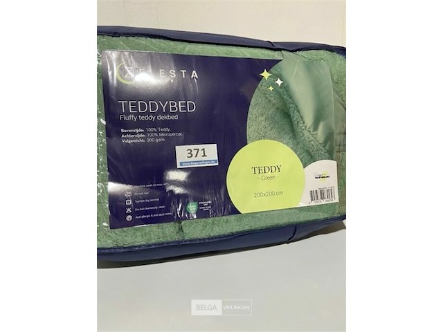 Zelesta teddybed fluffy cream 200 x 200 300 gr - afbeelding 1 van  3